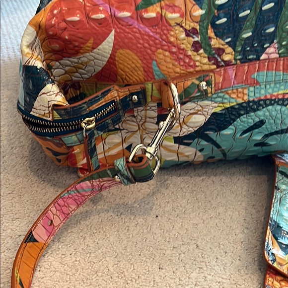 NWT! Brahmin Duxbury Weekender Retro Jungle Melbourne Genuine Leather Travel Bag - Picture 9 of 11